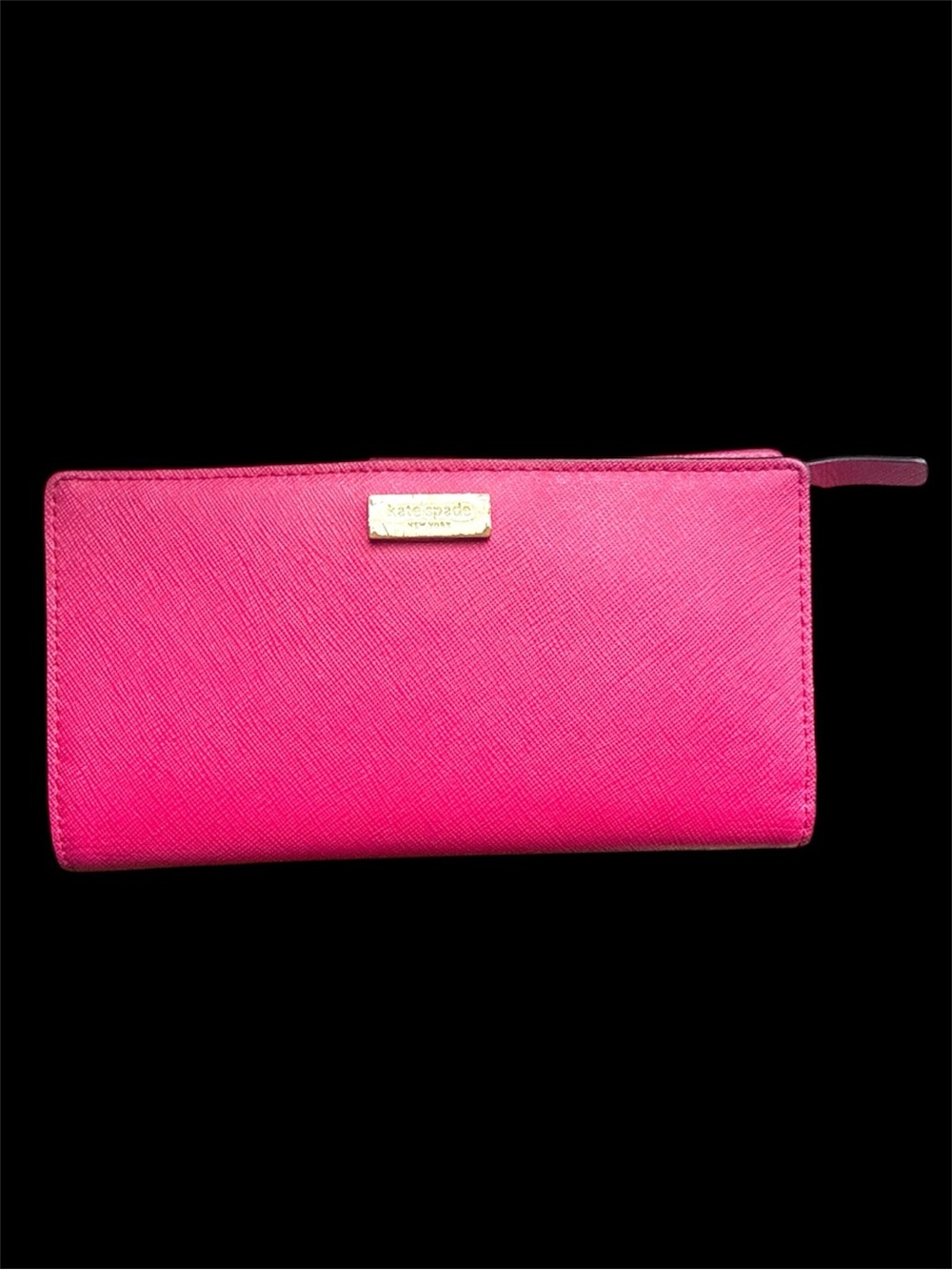 kate spade Hot Pink Saffiano Leather Wallet